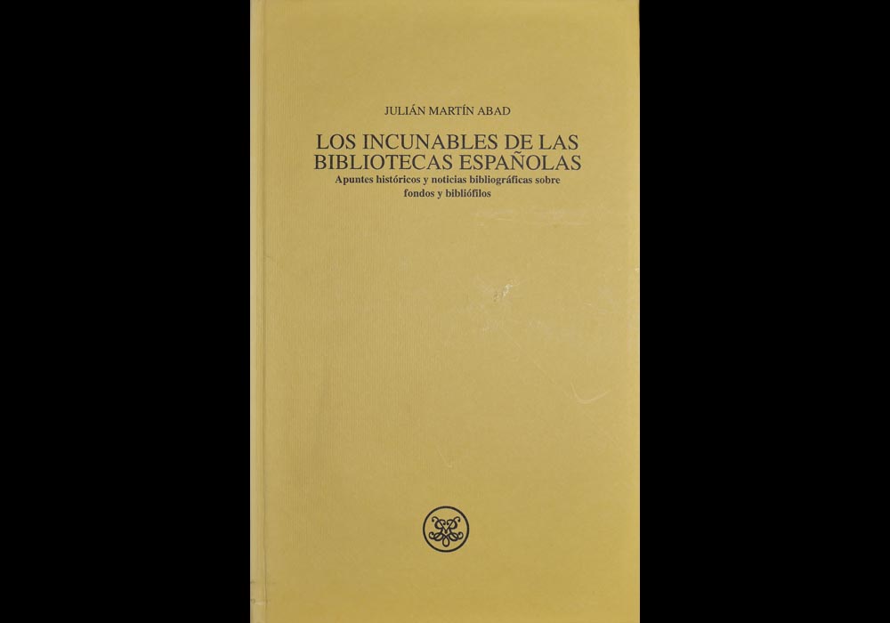 Incunables Bibliotecas Espa�olas Portada